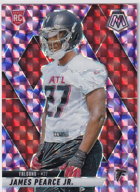 2025 MOSAIC #357 JAMES PEARCE JR PURPLE HALL OF FAME- ATLANTA FALCONS