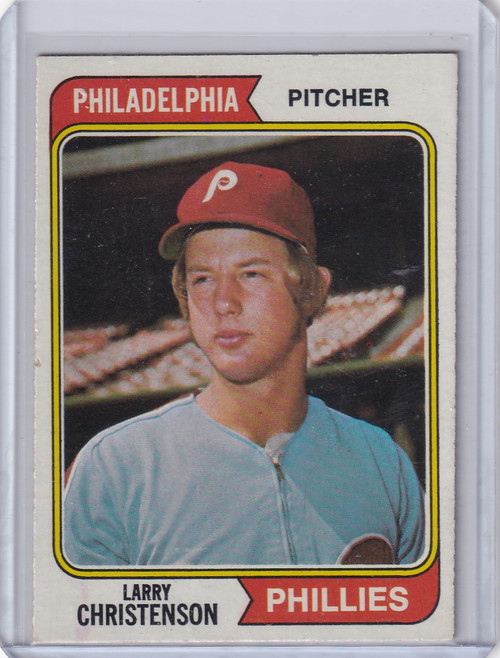 1974 Topps Baseball #587 Larry Christenson - Philadelphia Phillies RC