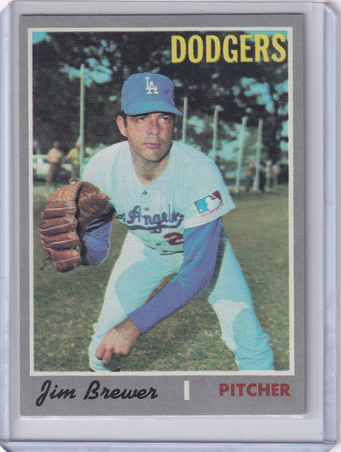 1970 Topps Baseball #571 Jim Brewer - Los Angeles Dodgers