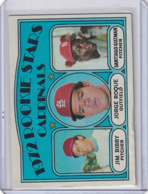 1972 Topps Baseball #316 Cardinals 1972 Rookie Stars Bibby / Roque / Guzman