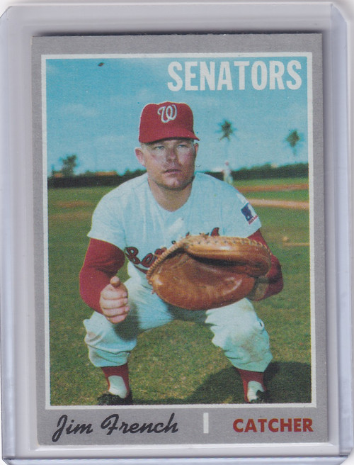 1970 Topps Baseball #617 Jim French - Washington Senators