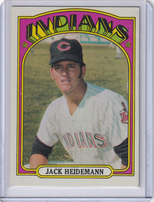 1972 Topps Baseball #374 Jack Heidemann - Cleveland Indians