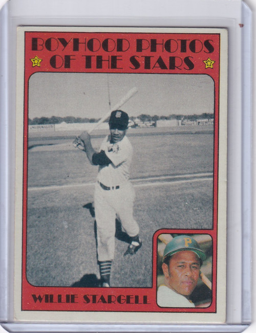1972 Topps Baseball #343 Willie Stargell BP - Pittsburgh Pirates