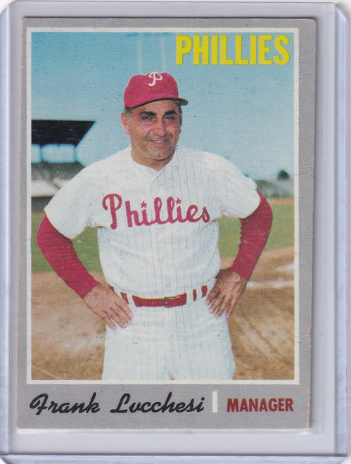 1970 Topps Baseball #662 Frank Lucchesi - Philadelphia Phillies RC