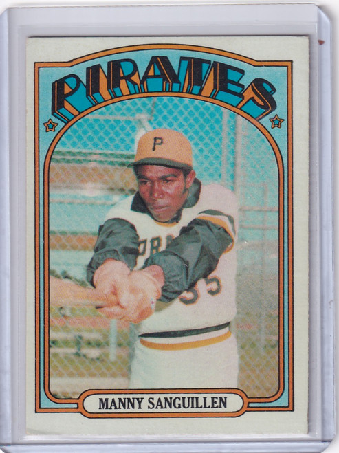 1972 Topps Baseball #60 Manny Sanguillen - Pittsburgh Pirates
