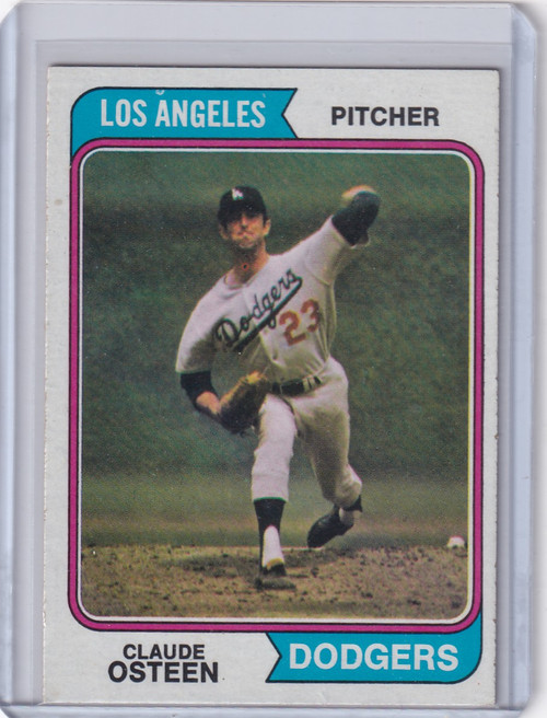 1974 Topps Baseball #42 Claude Osteen - Los Angeles Dodgers