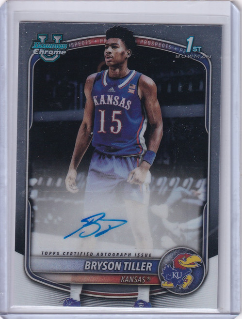2025-26 Bowman Basketball Auto CPA-BT Bryson Tiller - Kansas