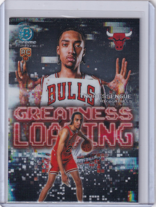 2025-26 Bowman Basketball Greatness Loading Noa Essengue - Chicago Bulls