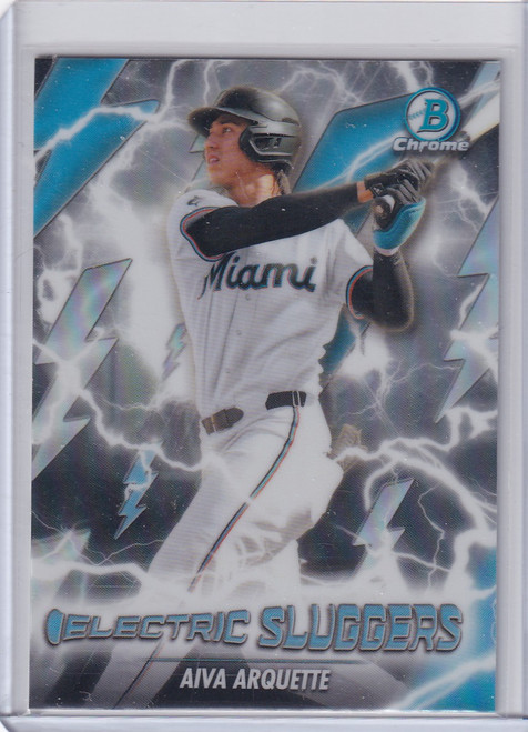 2026 Bowman Chrome Electric Sluggers #ES-21 Aiva Arquette - Marlins