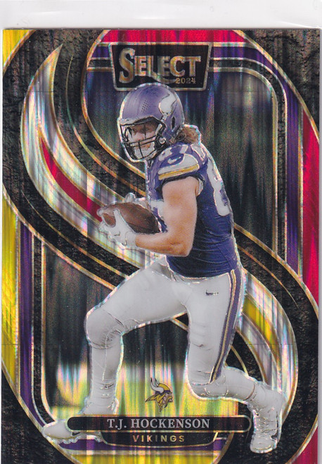 2024 SELECT #194 TJ HOCKENSON RED YELLOW SHOCK- MINNESOTA VIKINGS