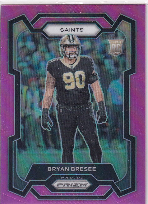2023 PRIZM #372 BRYAN BRESEE PINK REFRACTOR- NEW ORLEANS SAINTS