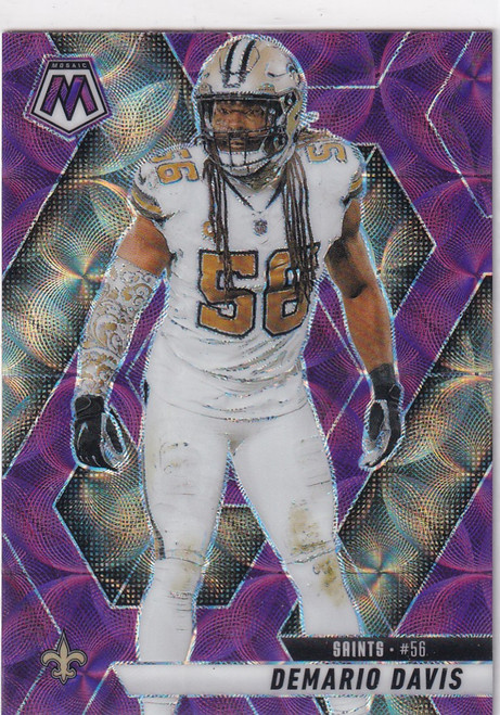 2025 MOSAIC #230 DEMARIO DAVIS PURPLE SCOPE- NEW ORLEANS SAINTS
