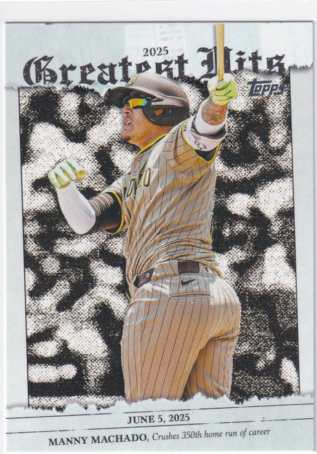 2026 TOPPS #GH-13 MANNY MACHADO GREATEST HITS- SAN DIEGO PADRES
