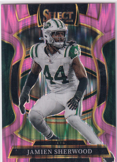 2025 SELECT #77 JAMIEN SHERWOOD PINK SHOCK- NEW YORK JETS