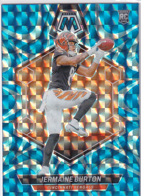 2024 MOSAIC #366 JERMAINE BURTON BLUE REACTIVE- CINCINNATI BENGALS