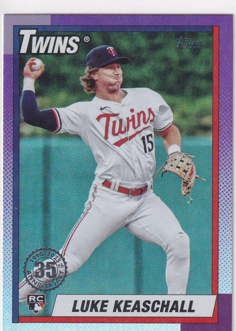 2025 TOPPS #U90-1 LUKE KEASCHALL HOLO- MINNESOTA TWINS