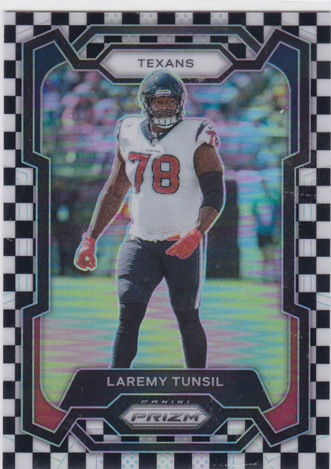 2023 Panini Prizm #122 Laremy Tunsil Black and White Checker Texans