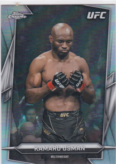 2026 Topps Chrome UFC #27 Kamaru Usman Refractor
