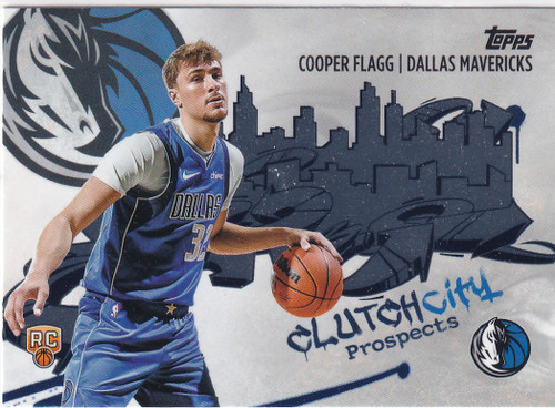 2025 TOPPS #CC-1 COOPER FLAGG CLUTCH CITY- DALLAS MAVERICKS