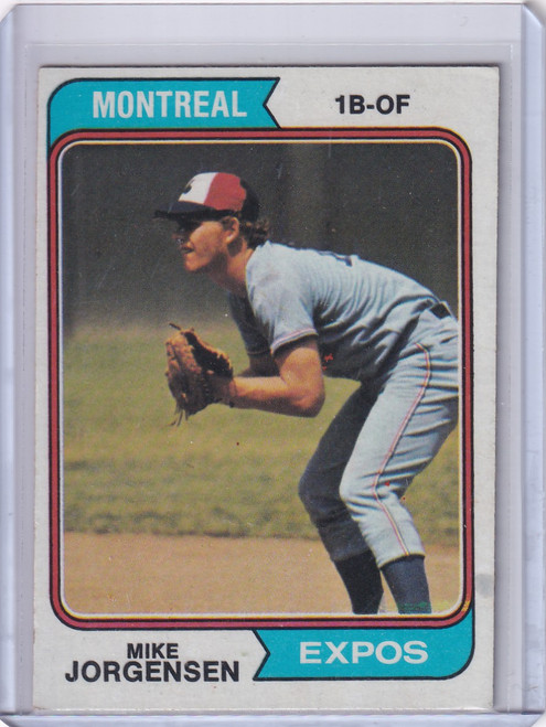 1974 Topps Baseball #549 Mike Jorgensen - Montreal Expos