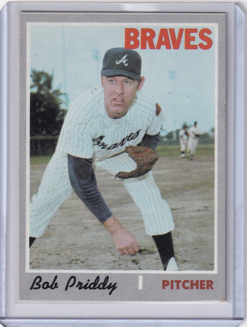 1970 Topps Baseball #687 Bob Priddy - Atlanta Braves