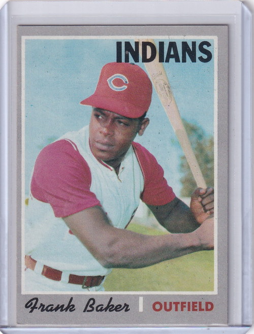 1970 Topps Baseball #704 Frank Baker - Cleveland Indians RC