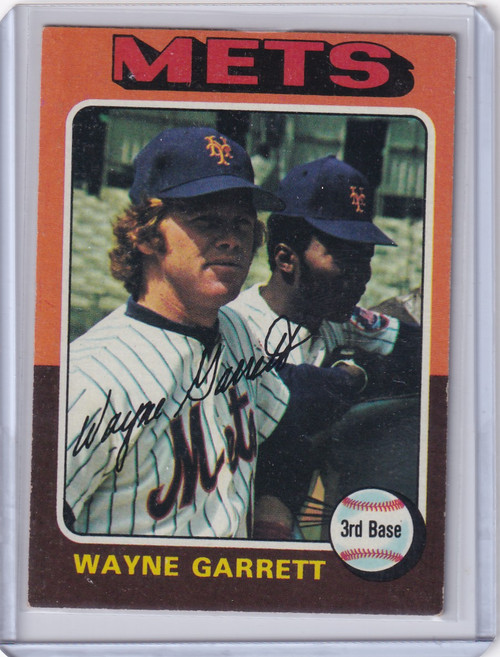 1975 Topps Baseball #111 Wayne Garrett - New York Mets