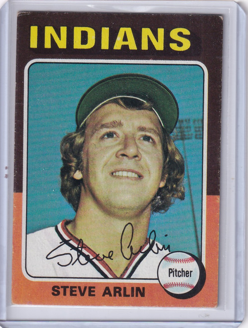 1975 Topps Baseball #159 Steve Arlin - Cleveland Indians