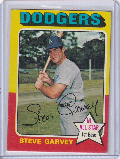 1975 Topps Baseball #140 Steve Garvey - Los Angeles Dodgers
