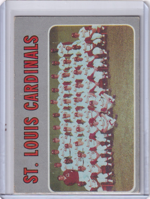 1970 Topps Baseball #549 St. Louis Cardinals Team