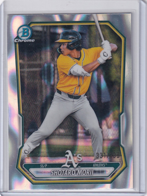 2026 Bowman Chrome Lava Refractor 331/399 #BCP-48 Shotaro Morii - Athletics