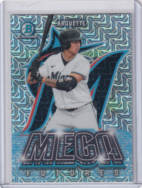 2026 Bowman Chrome Baseball Mega Futures SP Mojo #MF-12 Aiva Arquette - Marlins