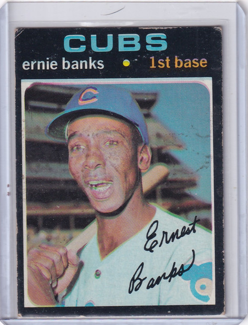 1971 Topps Baseball #525 Ernie Banks - Chicago Cubs