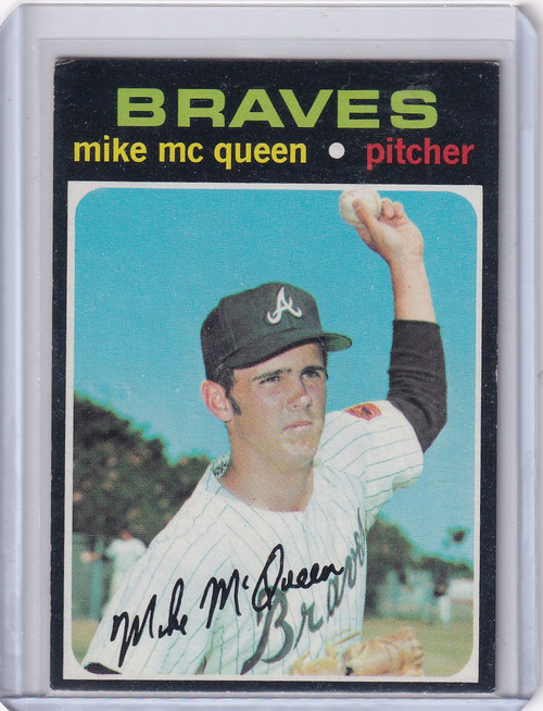 1971 Topps Baseball #8 Mike McQueen - Atlanta Braves