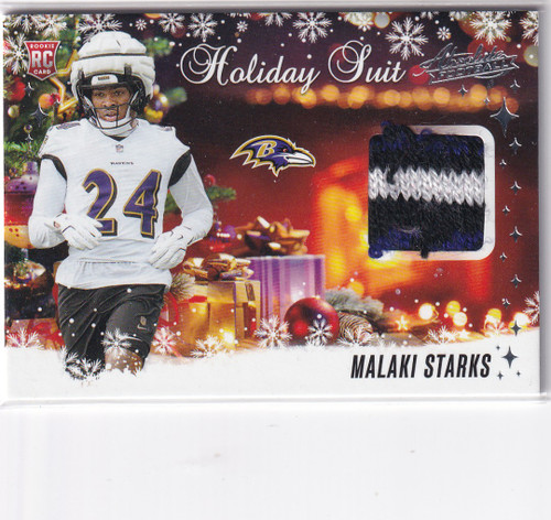 2025 ABSOLUTE #HS-MSS MALAKI STARKS HOLIDAY PATCH- BALTIMORE RAVENS