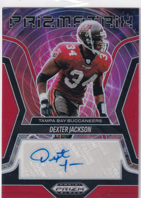 2025 PRIZM BLACK #PS-DJN DEXTER JACKSON PRIZMATRIX AUTO /99- TAMPA BAY BUCCANEER