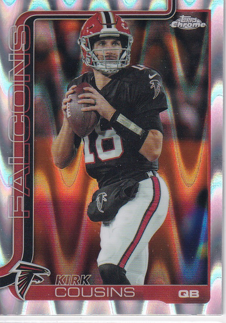 2025 TOPPS CHROME #13 KIRK COUSINS RAY WAVE- ATLANTA FALCONS