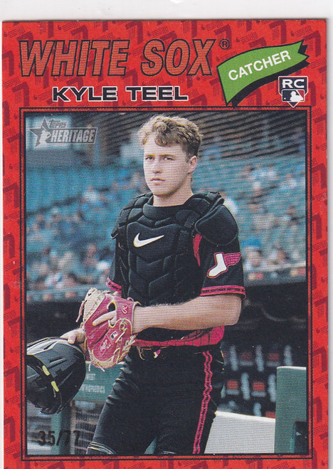 2026 TOPPS HERITAGE #182 KYLE TEEL ORANGE 35/77- CHICAGO WHITE SOX