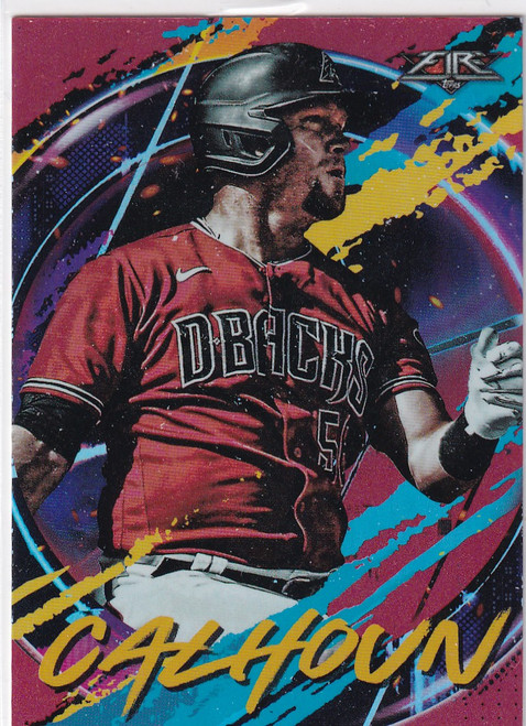 2020 TOPPS #160 KOLE CALHOUN FIRE- ARIZONA DIAMONDBACKS