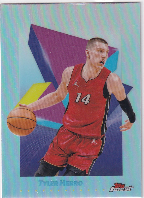 2025 TOPPS FINEST #55 TYLER HERRO REFRACTOR- MIAMI HEAT