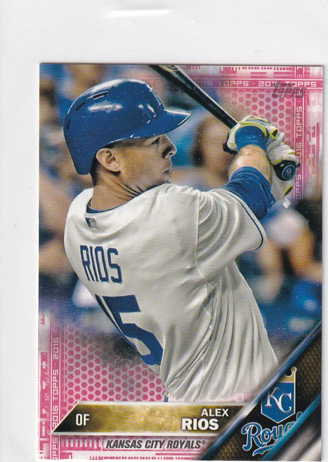 2016 TOPPS MINI RED #501 ALEX RIOS 5/5- KANSAS CITY ROYALS