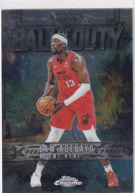 2025 TOPPS CHROME #BD-15 BAM ADEBAYO BALL OF DUTY- MIAMI HEAT
