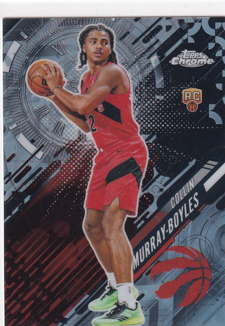 2025 TOPPS CHROME #GT-23 COLLIN MURRAY BOYLES GO TIME REFRACTOR- TORONTO RAPTORS