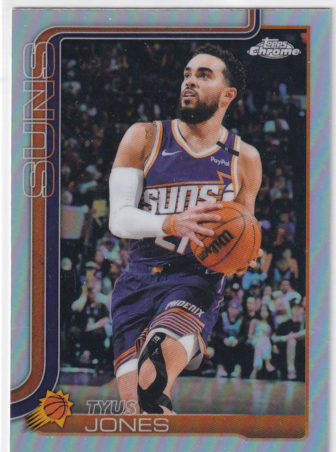 2025 TOPPS CHROME #146 TYUS JONES REFRACTOR- PHOENIX SUNS