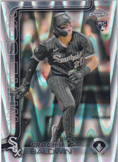 2025 TOPPS CHROME #3 BROOKS BALDWIN RAY WAVE- CHICAGO WHITE SOX