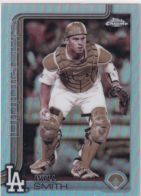2025 TOPPS CHROME #USC196 WILL SMITH SEPIA- LOS ANGELES DODGERS