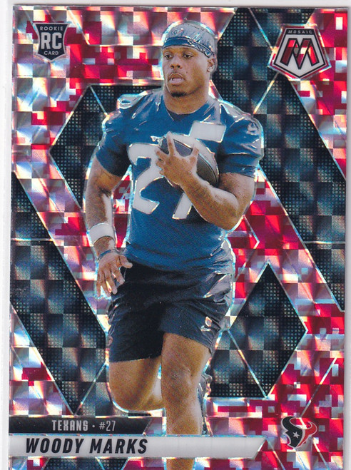 2025 MOSAIC #395 WOODY MARKS REACTIVE REDS- HOUSTON TEXANS