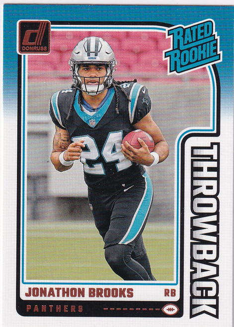 2024 DONRUSS #27 JONATHAN BROOKS THROWBACK- CAROLINA PANTHERS