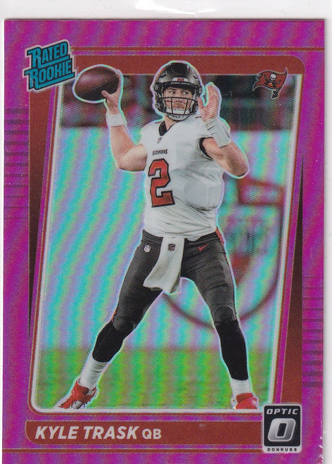 2021 DONRUSS OPTIC #209 KYLE TRASK PINK REFRACTOR- TAMPA BAY BUCCANEERS