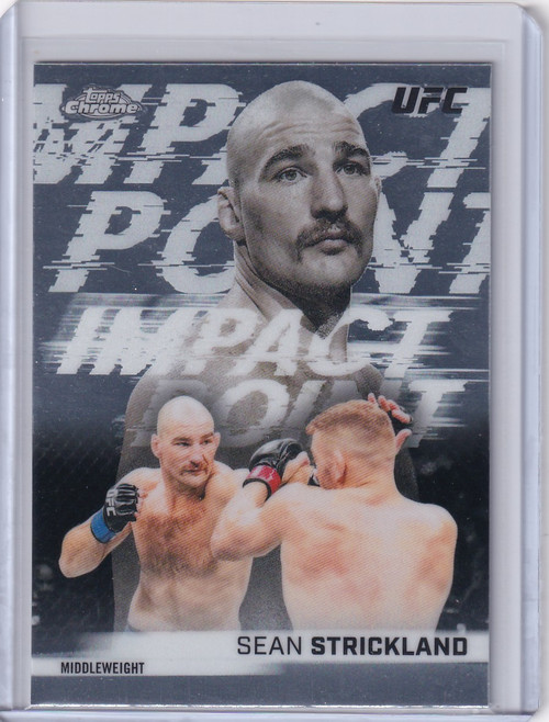2026 Topps Chrome UFC Impact Points #IP-9 Sean Strickland